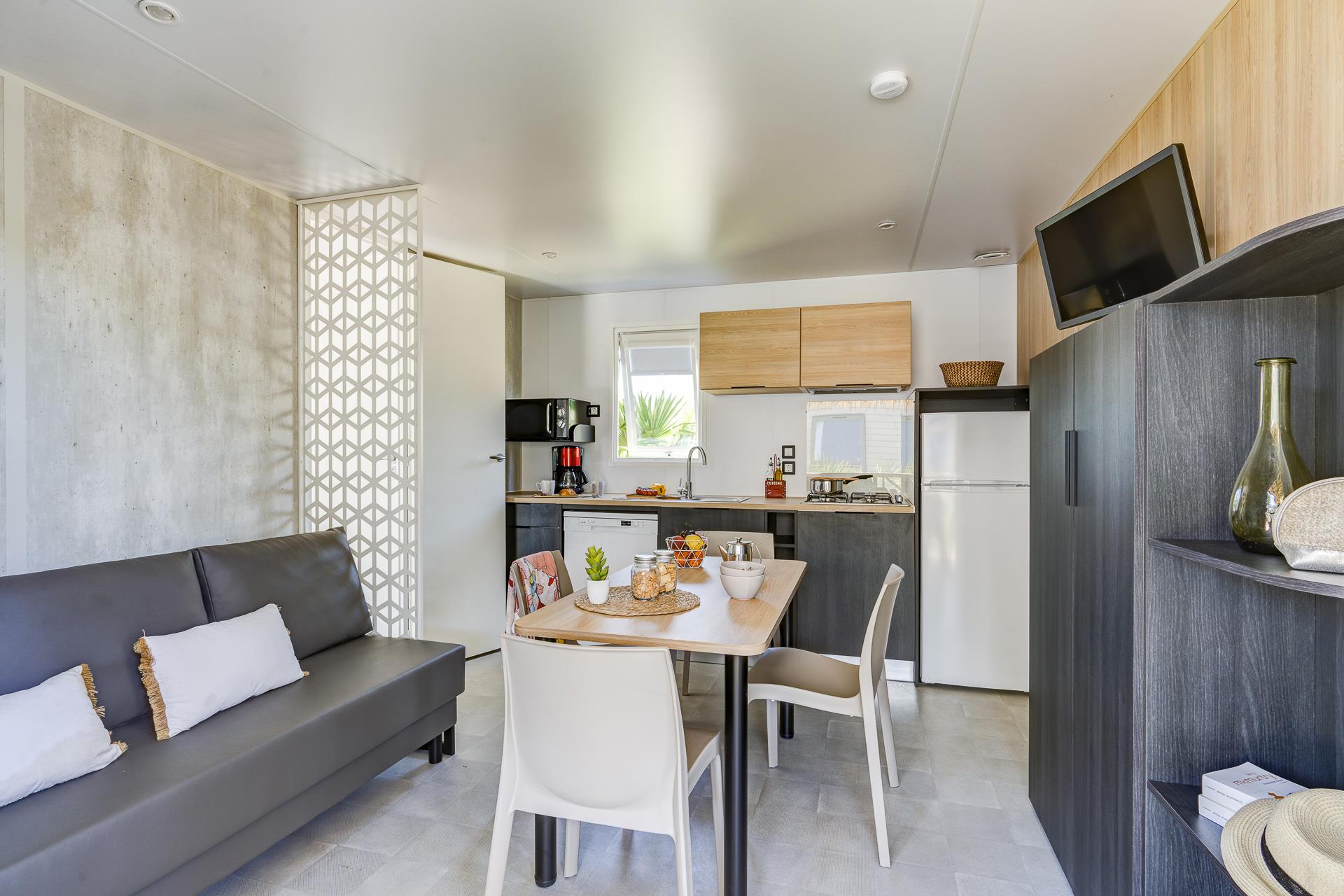 Location - Prestige Bora - 32M² - 2 Chambres 2 Salles De Bain - Camping LE CABELLOU PLAGE*****