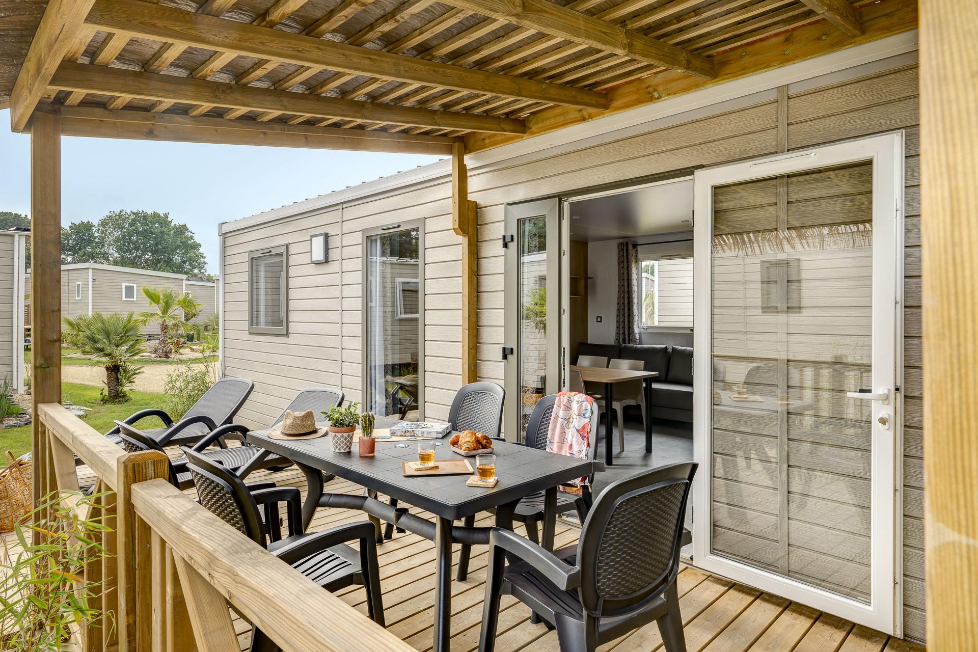 Location - Prestige Lagoon - 36M² - 3 Chambres - Camping LE CABELLOU PLAGE*****