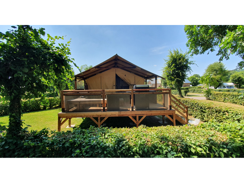 Location - Lodge Confort Meublée 32M² - Sanitaires - Grande Terrasse Couverte Face Aux Étangs Et Bbq - 2 Ch - - Camping Risle et Seine - Domaine des Etangs