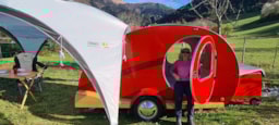Location - Caravane Vintage Mydrop Sur Place - Camping Belle Roche