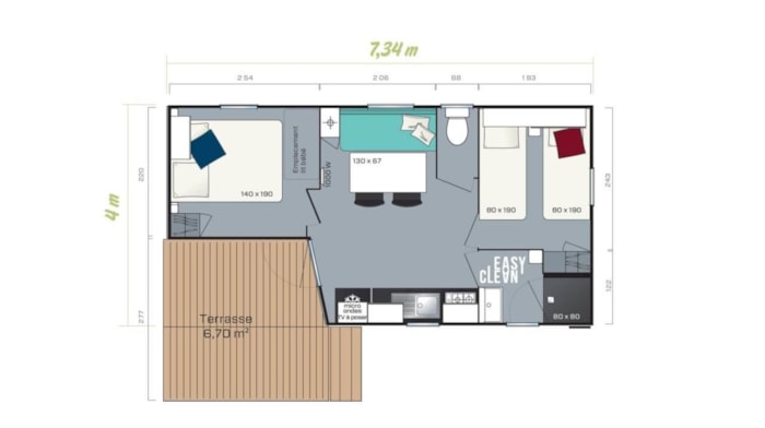 Casa Mobile Loggia 23M²