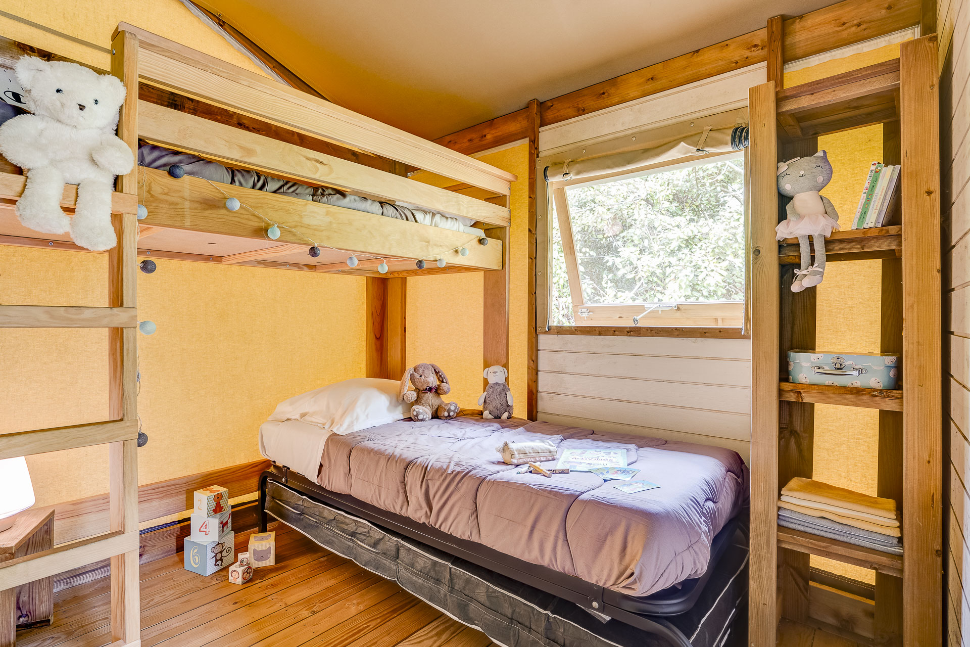 Location - Tente Sahari 2 Chambres - Camping Sandaya Le Kerou