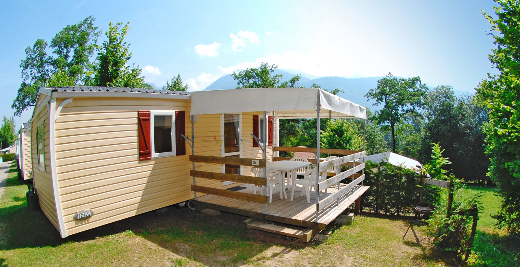 Huuraccommodatie - Stacaravan Cosy Mercure - 2 Slaapkamers - 27.50M² - - Camping les Fontaines