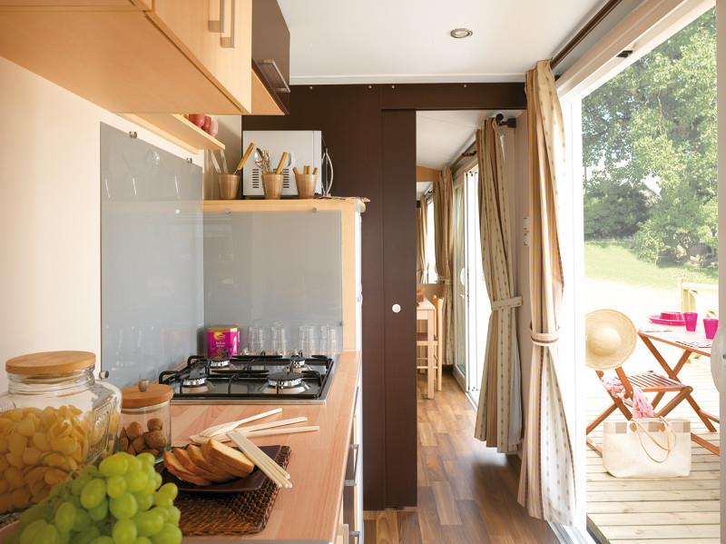 Accommodation - Chalet Super Premium Espace, 2 Bedrooms, Air-Conditioning, 32M² - Camping Au Pigeonnier