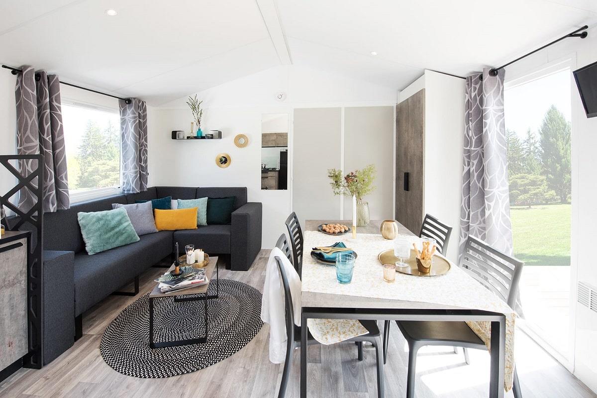 Accommodation - Chalet Premium 3 Bedrooms,6 Pers, 33M2 - Camping Au Pigeonnier