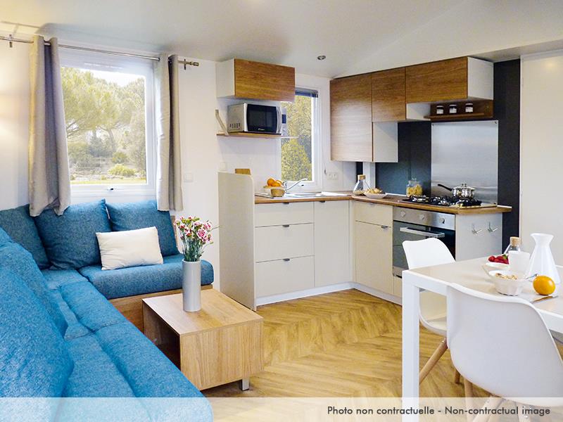 Location - Mobil Home Elégance 2 Chambres Terrasse Et Climatisation - Siblu – Les Charmettes