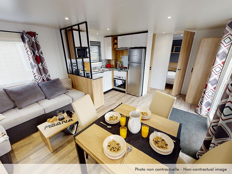 Alojamiento - Mobil Home Excellence 2 Dormitorios + Terraza Y Aire Acondicionado - Siblu – Les Charmettes