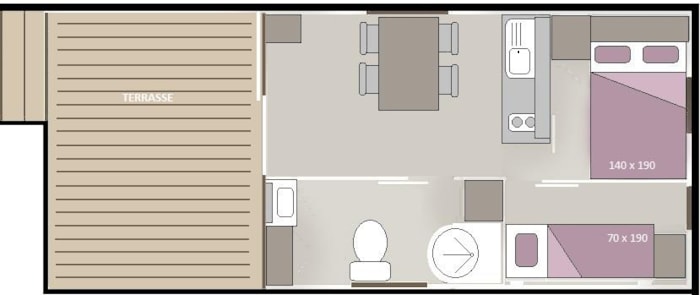 Chalet Tonga 17M² + Terrazzo Coperto