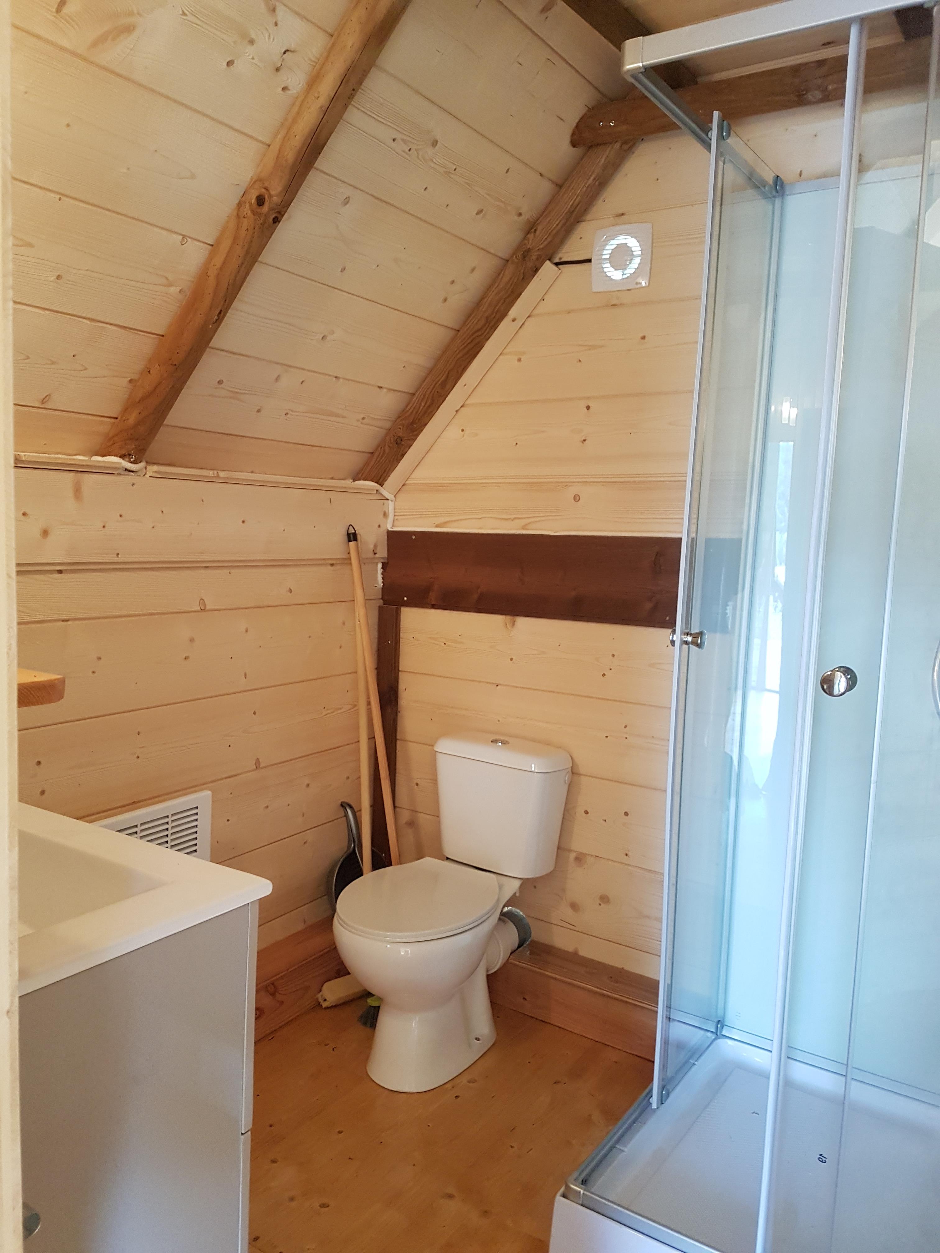 Location - Tente Lodge Canadienne 24M² 2 Chambres + Mezzanine. - Camping Les Auches