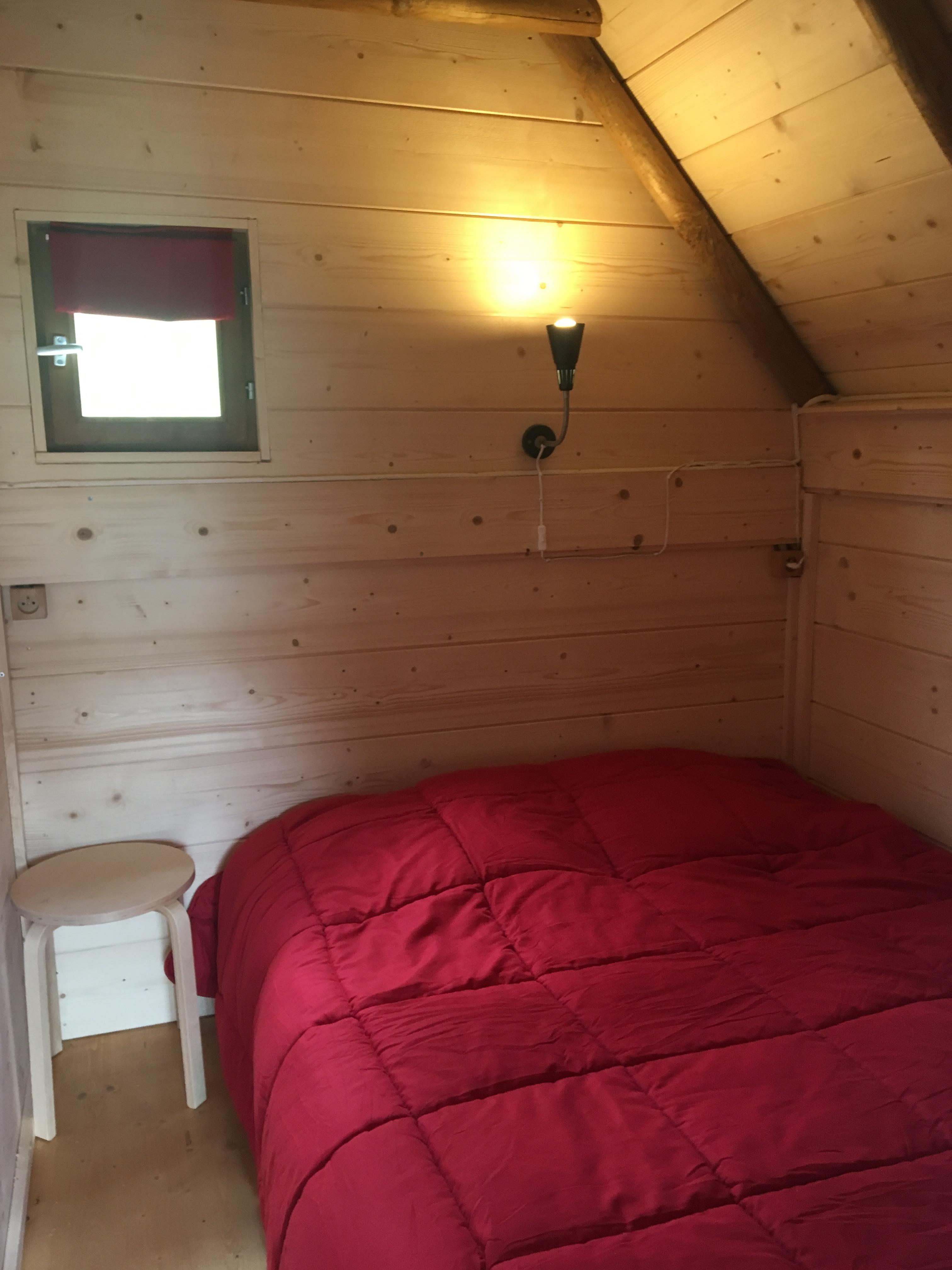 Location - Tente Lodge Canadienne 24M² 2 Chambres + Mezzanine. - Camping Les Auches