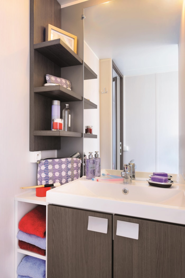 2-Bedroom Mobile Home 4-Person, Double Slope Roof, 23 M², Ground-Level Terrace