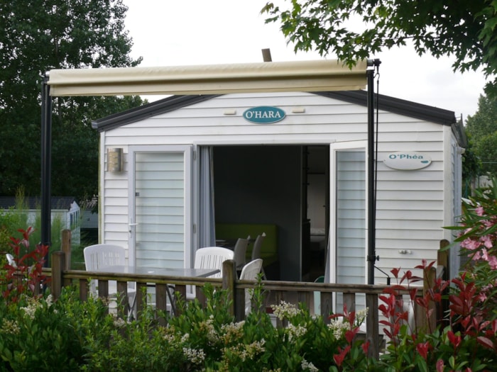 2-Bedroom Mobile Home 4-Person, Double Slope Roof, 23 M², Ground-Level Terrace