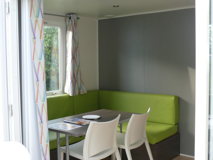 2-Bedroom Mobile Home 4-Person, Double Slope Roof, 23 M², Ground-Level Terrace