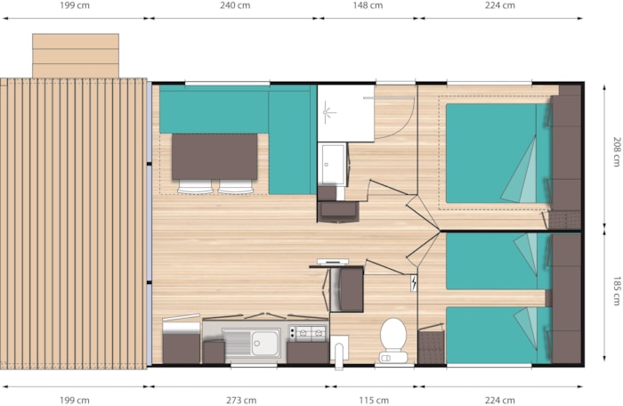 Mh (- 7 Ans) Gamme Bien-Être 2 Ch 28 M²