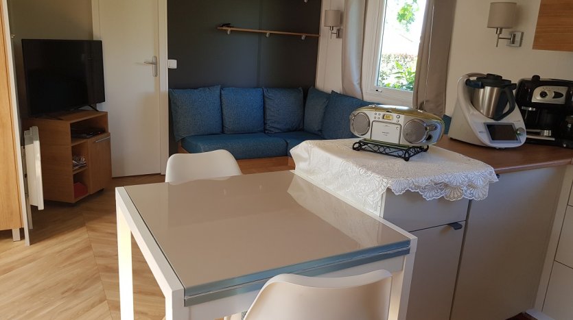 Location - Mobil-Home 39 Grand Confort 40M2 (2 Chambres) Forfait Curiste 21 Nuits - LES LACS DE COURTES