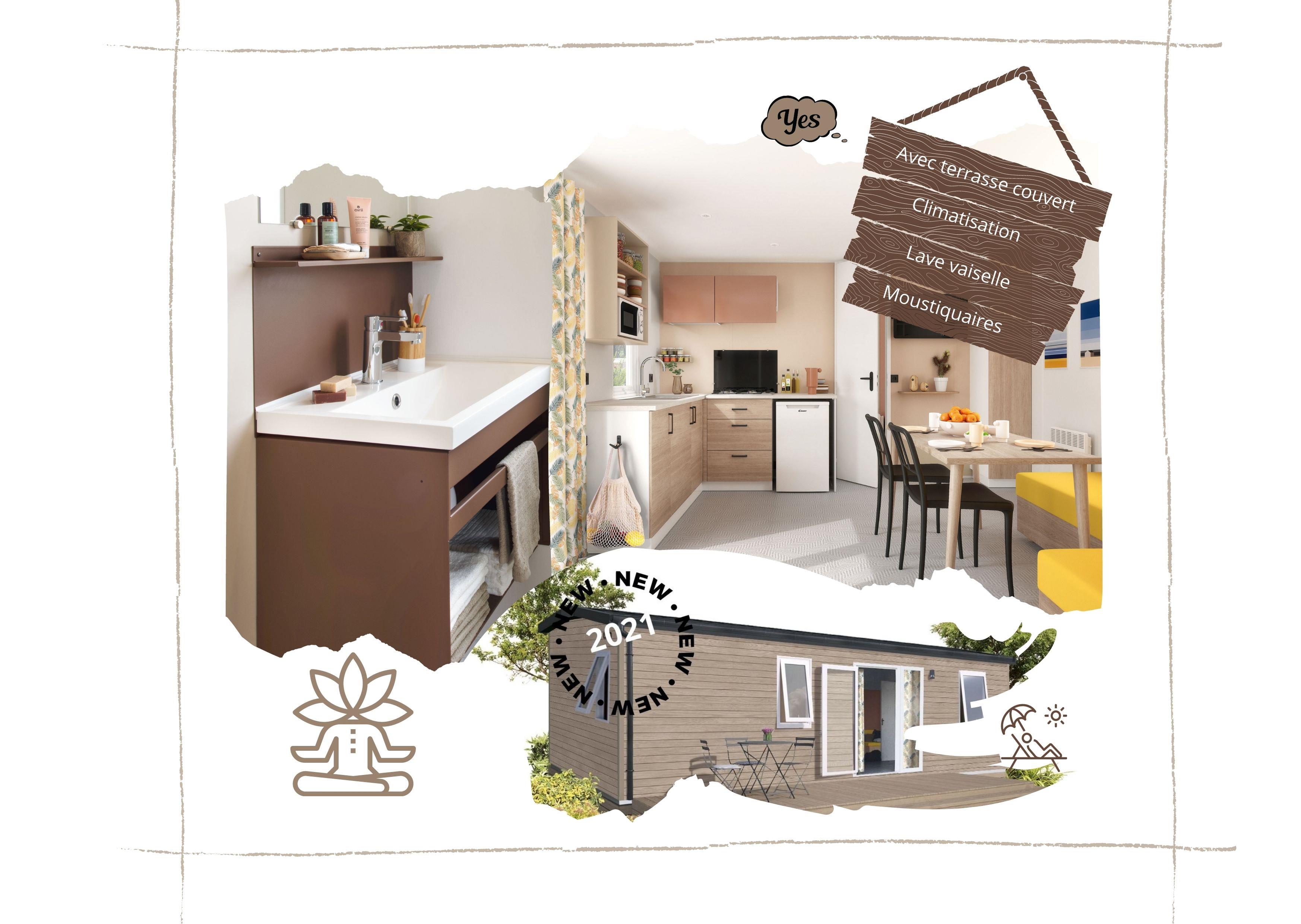 Mobile Home Aqua 2 -2 Zimmer / 2 Badezimmers + Klimaanlage 2/6 Pers. Mobile Home Aqua 2 -2 Zimmer / 2 Badezimmers + Klimaanlage 2/6 Pers.