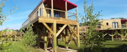 Location - Cottage Sur Pilotis Premium (2 Chambres) + Terrasse Couverte - Domaine de Kervallon