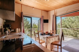 Location - Cottage Sur Pilotis Premium (2 Chambres) + Terrasse Couverte - Domaine de Kervallon