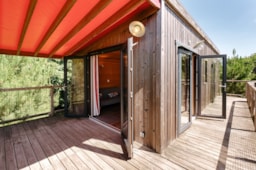 Location - Cottage Sur Pilotis Premium (2 Chambres) + Terrasse Couverte - Domaine de Kervallon
