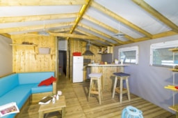 Location - Chalet Sur Pilotis Vue Mer 32M² + Terrasse 10M² - Camping Eleovic