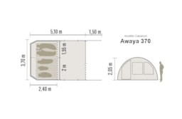 Location - La Tot'prête À Camper 5 Pers 2Ch. - Camping Le Both d'Orouët