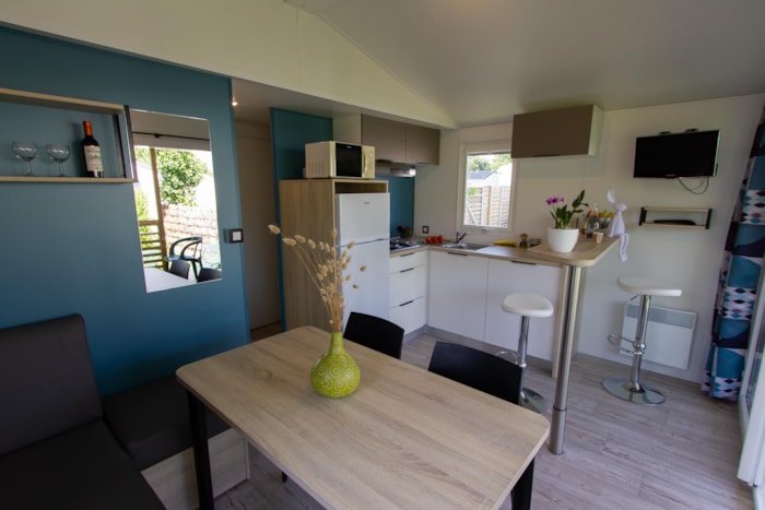 Mobil-Home Méditerranée 27 M² / 2 Chambres Avec Terrasse Couverte + Tv /
