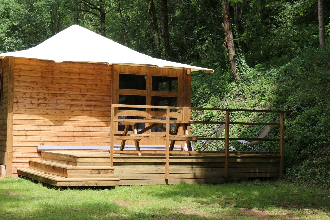 Location - Cabane Lodge Bali 2Ch - Camping Moulin de Chaules