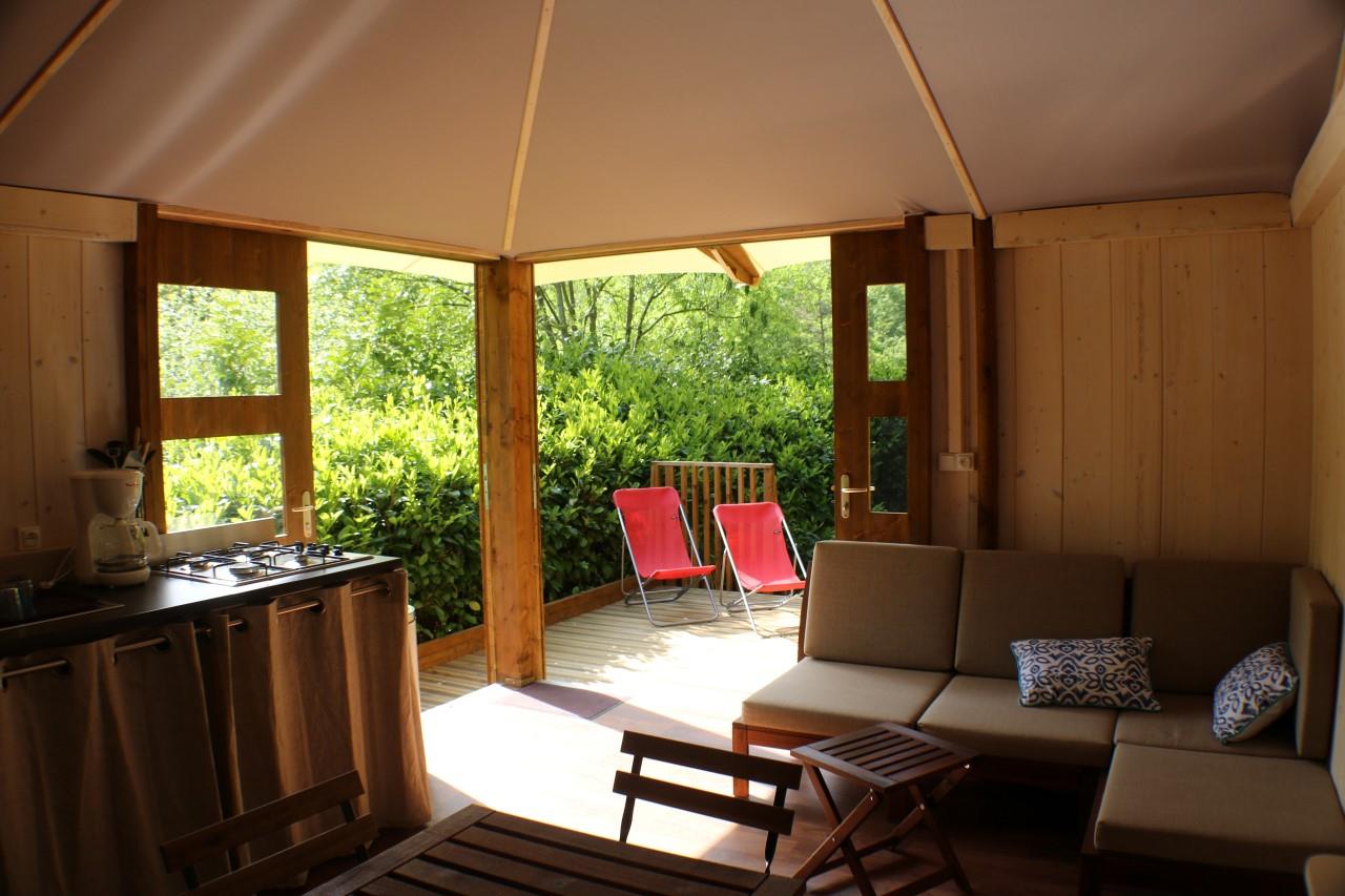 Location - Cabane Lodge Bali 2Ch - Camping Moulin de Chaules