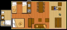 Location - Safari Lodge Xl - Camping Moulin de Chaules