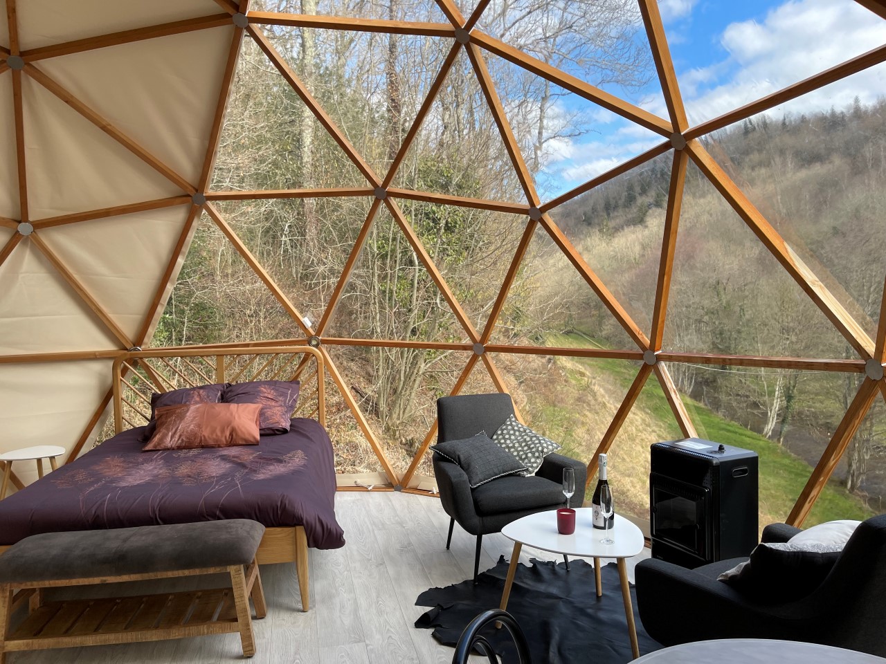 Location - Dôme Lodge Spa - Camping Moulin de Chaules