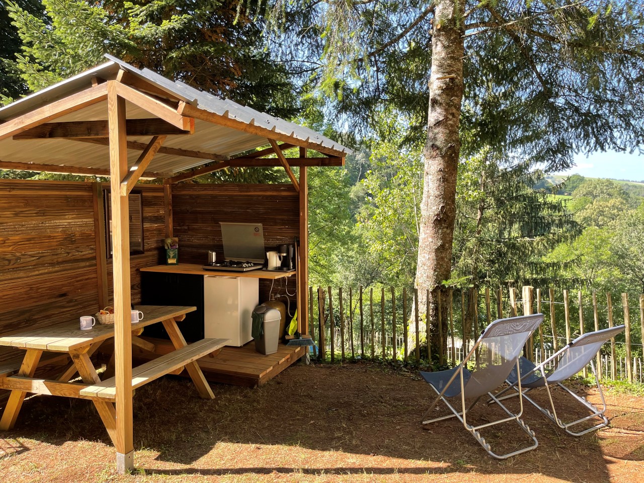 Location - Tente Glamping Sans Sdb - Camping Moulin de Chaules