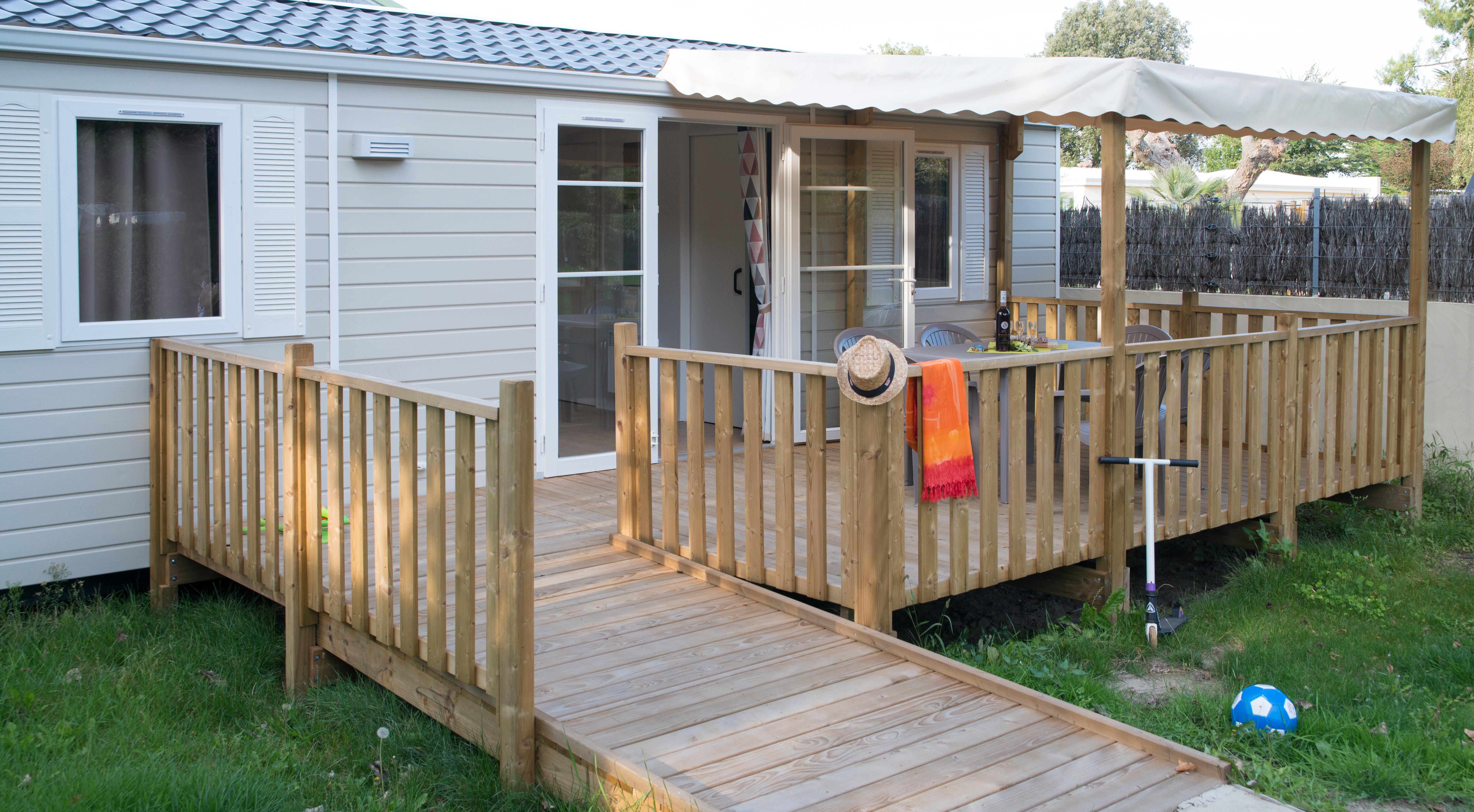 Mobile-Home 2 Bedrooms (Adapted To The People With Reduced Mobility) + Half-Covered Terrace Mobile-Home 2 Bedrooms (Adapted To The People With Reduced Mobility) + Half-Covered Terrace