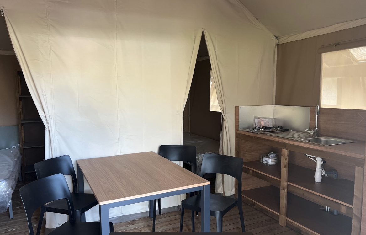 Location - Tente Lodge Aiguines - 26M² - Glamping - Campasun Camping International de Aups