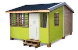 Location - Bungalow Tithome 20M2, Sans Équipem.Sanitaire/Eau Courante, Vue Lac - Camping SOLEIL LEVANT