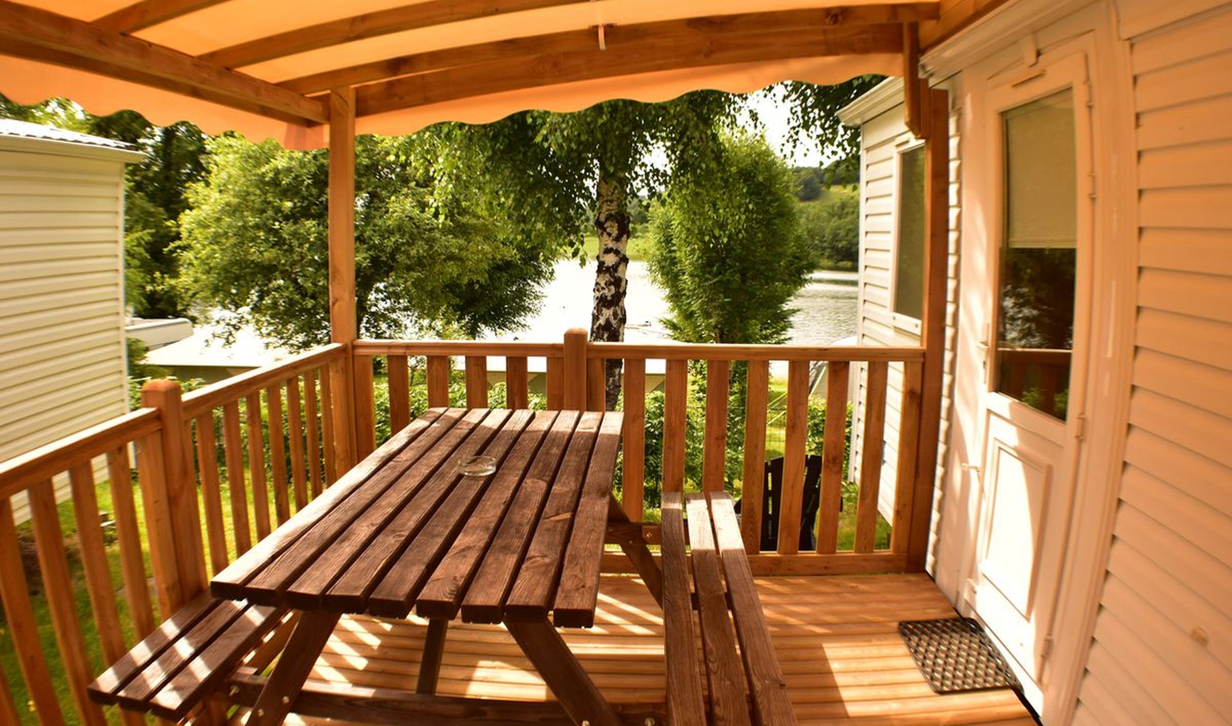 Accommodation - Mobilhome Selves (With Direct View To The Lake) - Camping LA ROMIGUIERE