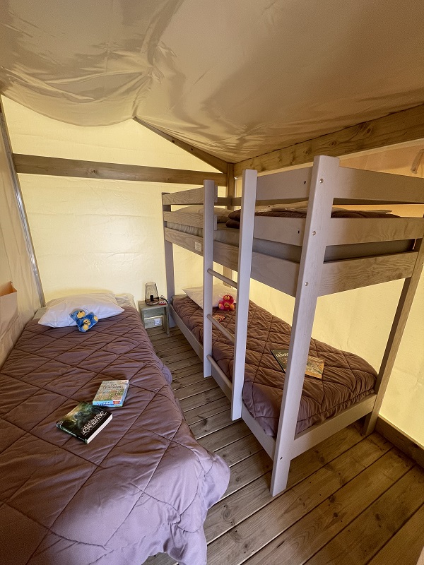 Location - Tente Lodge Freeflower Standard 30M² (2 Chambres) + Terrasse - Flower Camping Omaha Beach