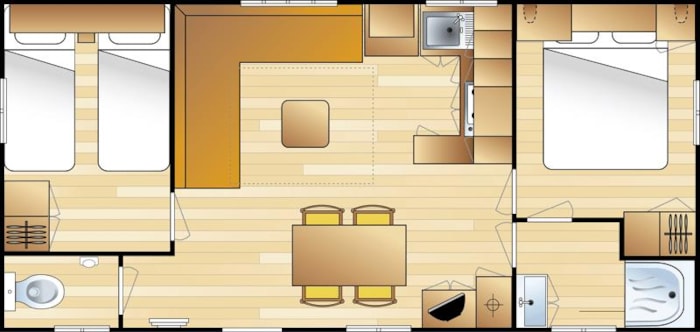 Casa Mobile Seiche 2 Camere
