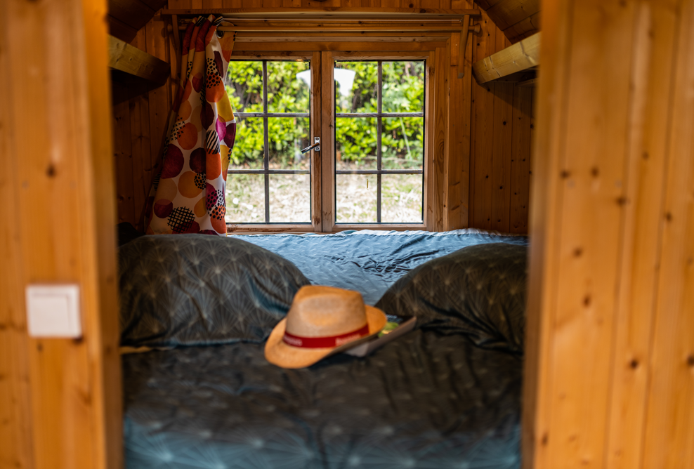 Location - Chambre Tonneau Barrel (Sans Sanitaires) - Camping La Grappe Fleurie