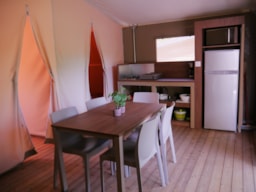 Location - Tente Lodge Luxe 30 M² (Avec Sanitaires) - Camping Le Transat