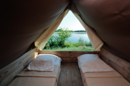Location - Bivouac Sur Pilotis Prête À Dormir 1 Chambre Sans Sanitaires - Camping Au Bord de Loire