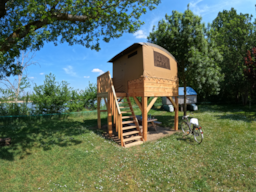 Location - Tente Baroudeur Cabanon 3 Pers. - Camping Au Bord de Loire