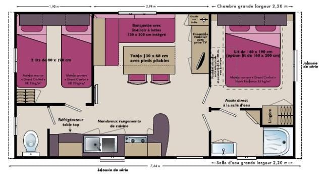 Mobil Home Grand Confort (2 Chambres)