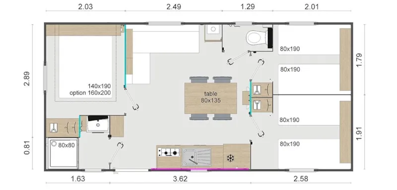 Lodge Cèdre 3 Chambres
