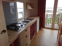 Location - Roulotte 2 Chambres 22M2 - Camping du Port - Landrellec