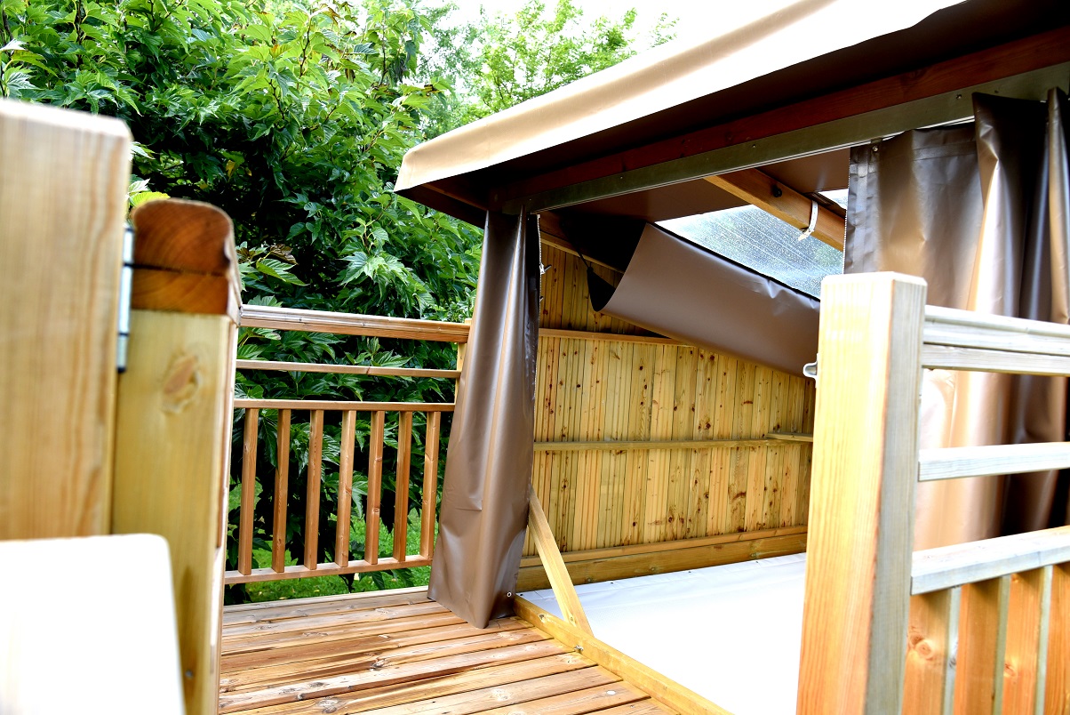 Location - Tente Sur Pilotis Bélay 1 - Camping RIVIERE DE CABESSUT