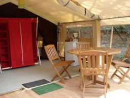 Location - Nature - Tente Cabanon 25M² - 2 Chambres - Sans Sanitaires - Camping La Grangeonne