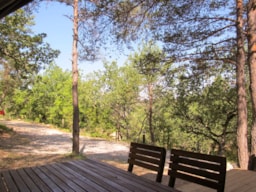 Location - Lodge - Tente Sahari 25M² - 2 Chambres Avec Sanitaires - Camping La Grangeonne