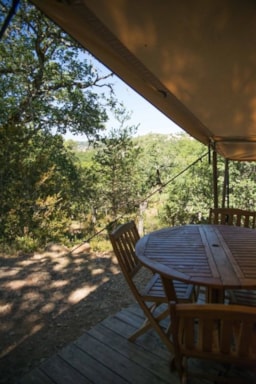 Location - Nature - Tente Cabanon 25M² - 2 Chambres - Sans Sanitaires - Camping La Grangeonne