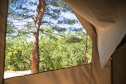 Location - Nature - Tente Cabanon 25M² - 2 Chambres - Sans Sanitaires - Camping La Grangeonne