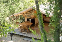 Location - Nature - Tente Cabanon 25M² - 2 Chambres - Sans Sanitaires - Camping La Grangeonne